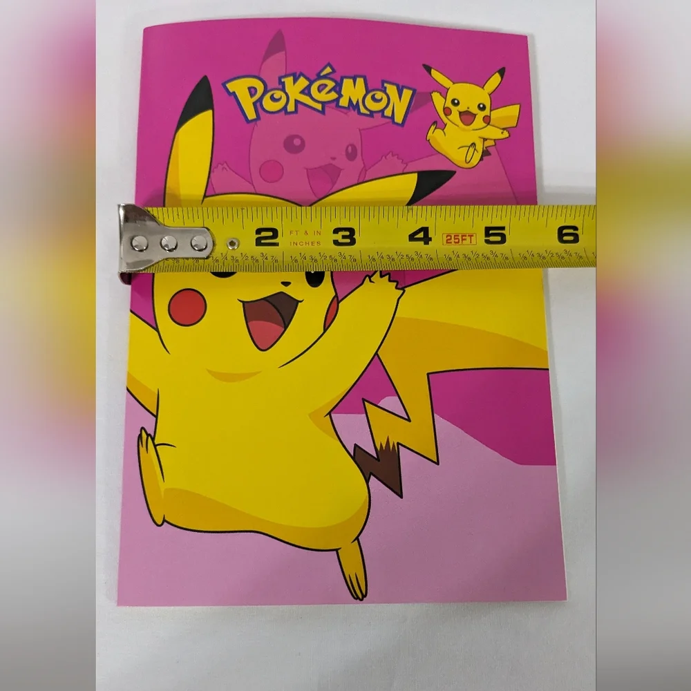 Pokemon Pikachu Pink Notebook & Pink Pen, Stationery, NEW